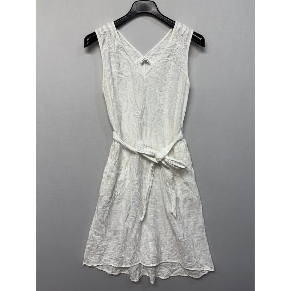 The Reset R Label Women Sleeveless Midi Dress Size Small White Cotton D049 -22